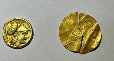 Peynir bidonu ve valizde 267 sikke ele geçirildi!