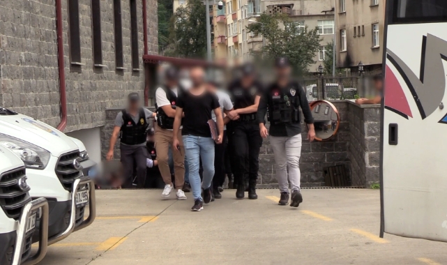 Rize’de uyuşturucu operasyonu: 8 tutuklama