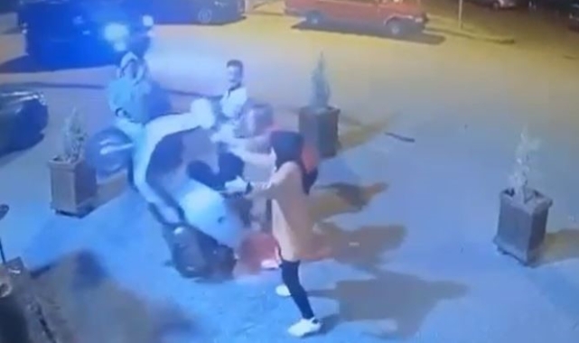 Şahlanan motosiklet ilginç anlar yaşattı