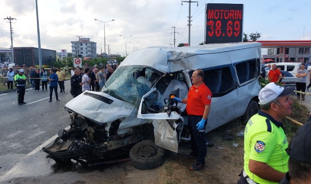 Samsun'da TIR öğrenci servisi ile çarpıştı: 1 ölü, 6 yaralı