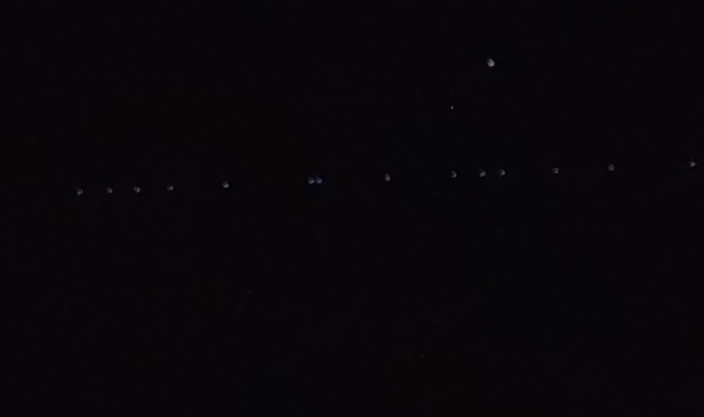 Starlink uyduları Aşkale semalarında görüldü