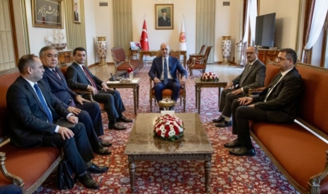 TBMM Başkanı Kurtulmuş, Özbekistan Dışişleri Bakanı ve beraberindeki heyeti ağırladı