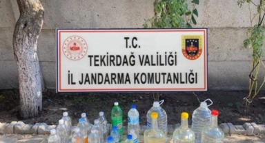Tekirdağ'da 30 Litre sahte rakı ele geçirildi