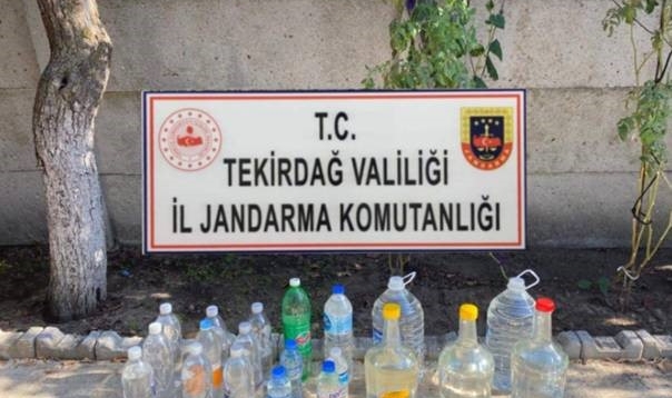 Tekirdağ'da 30 Litre sahte rakı ele geçirildi