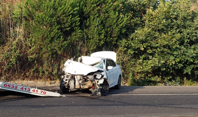 Tekirdağ'da TIR ile otomobil çarpıştı