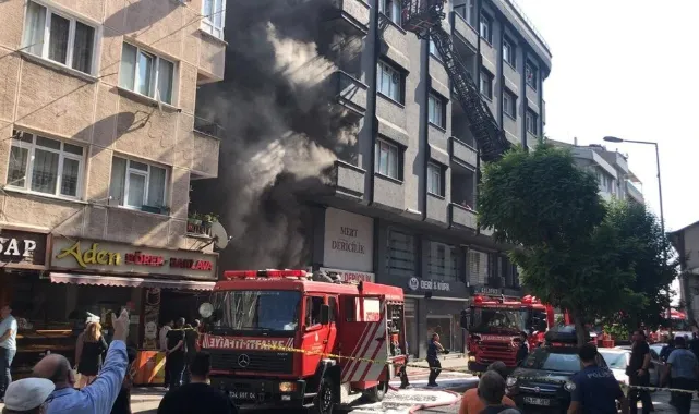 Tekstil atölyesinde yangın paniği!