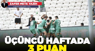Üçüncü haftada 3 puan