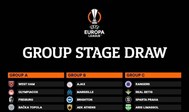 UEFA Avrupa Ligi'nde gruplar belli oldu