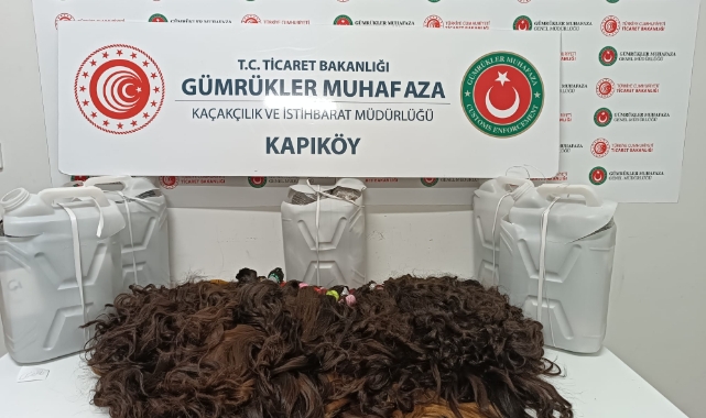 1,3 milyon TL değerinde kaçak insan saçı ele geçirildi!