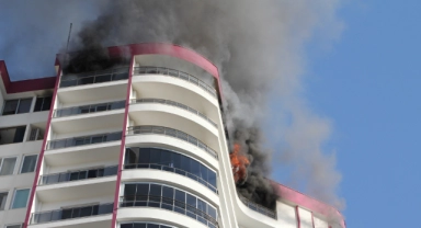 18. katta çıkan yangın yürekleri ağızlara getirdi