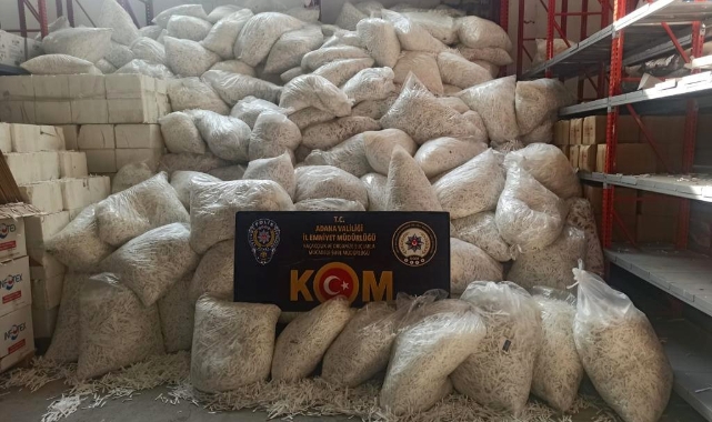 30 milyon 80 bin kaçak makaron ele geçirildi
