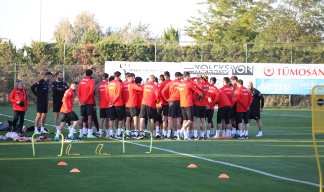 A Milli Takım, Letonya maçı hazırlıklarına başladı