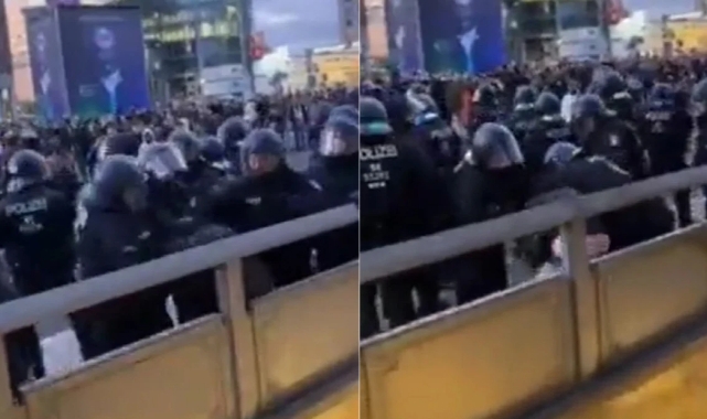Almanya'da polis şiddeti!