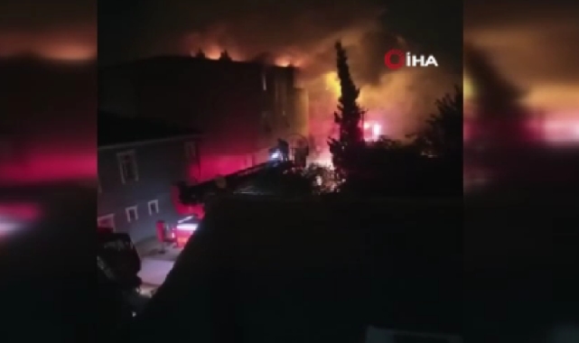 Arnavutköy’de çatı katında korkutan yangın