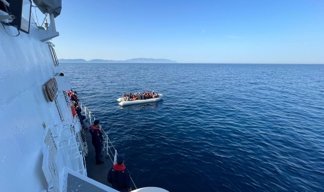 Aydın’da 37 düzensiz göçmen kurtarıldı
