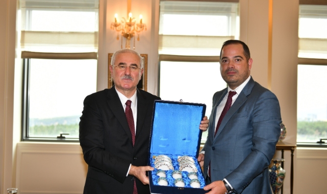 Başkan Akarca, Stoyanov'u kabul etti