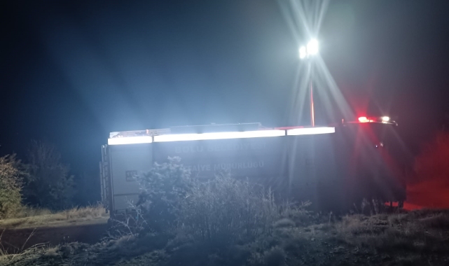 Bolu’da orman yangını