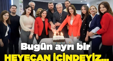 Bugün ayrı bir heyecan içindeyiz...