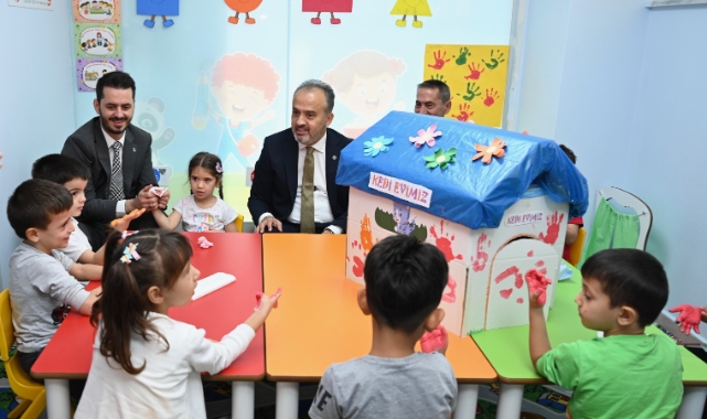 Bursa Büyükşehir Belediye Başkanı Alinur Aktaş, Demirtaşlı miniklerle buluştu