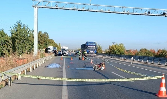 Çekici ile motosiklet çarpıştı: 1 ölü