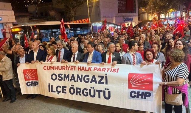 CHP Osmangazi'den 100. yıl yürüyüşü