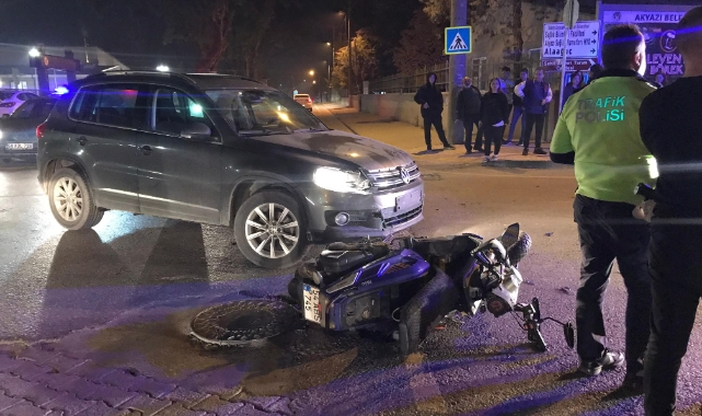 Cip ile motosiklet çarpıştı: 1 yaralı