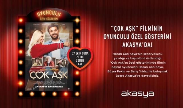 ‘Çok Aşk’ filminin başrol oyucuları seyircilerle buluşacak