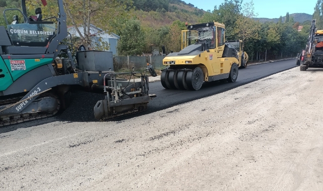 Çorum Belediyesinden Laçin’e bin 500 ton asfalt