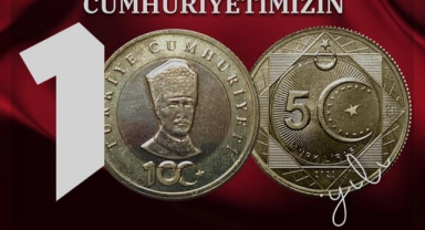 Cumhuriyet'in 100. yılına özel hatıra parası basıldı
