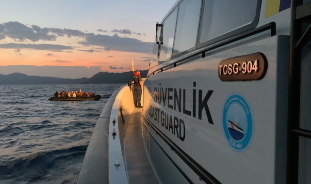 Datça açıklarında 41 düzensiz göçmen kurtarıldı