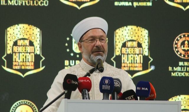 Diyanet İşleri Başkanı Erbaş, Bursa'da icazet törenine katıldı