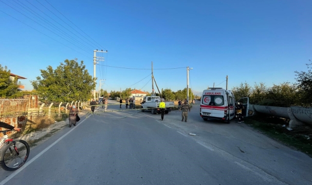 Ereğli'de otomobil, bisiklete çarptı