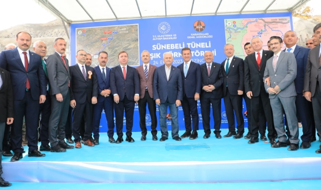 Erzincan Sünebeli Tüneli için ışık görme töreni düzenlendi