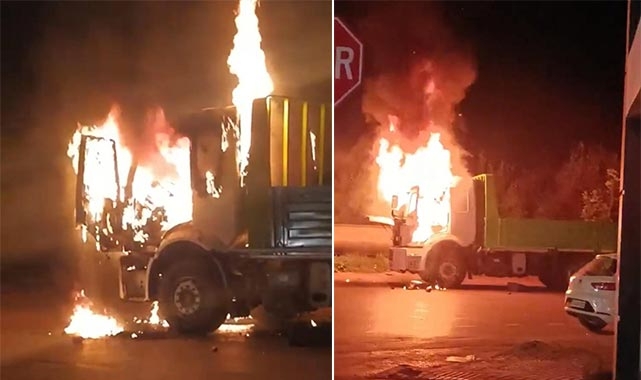 Eski Yalova Yolu'nda alev topu