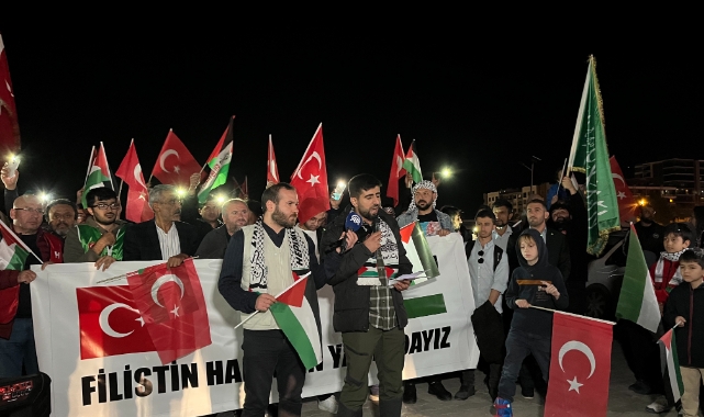 Eskişehir’de Filistin’e destek konvoyu