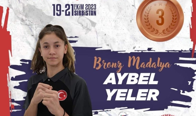 Eskişehirli Aybel Avrupa 3’üncüsü