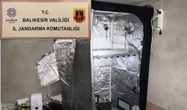 Gönen’de jandarmadan uyuşturucu operasyonu