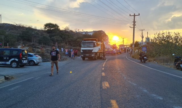 Hafriyat kamyonu can aldı