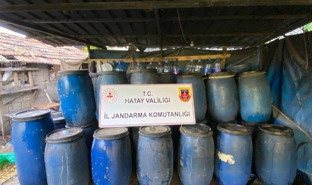 Hatay’da kaçak içki operasyonu