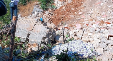İstinat duvarı çadırın üzerine çöktü: 1 ölü!