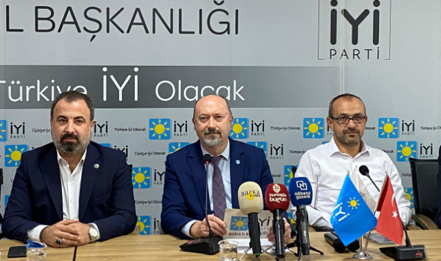 İYİ Parti Bursa'dan gazetecilerin tutukluluğuna tepki