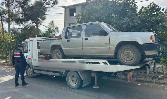 Jandarmadan plakasız araçlara yönelik denetim!