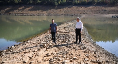 Keşan Belediye Başkanı barajın ortasında çağrı yaptı