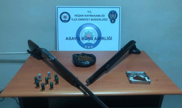Keşan'da uyuşturucu operasyonu