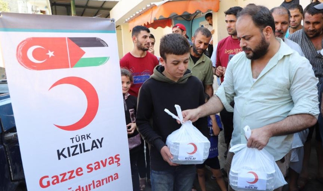 Kızılay’ın Gazze’deki aşevi yeniden yemek çıkarmaya başladı
