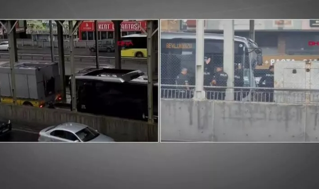 Küçükçekmece'de iki metrobüs çarpıştı
