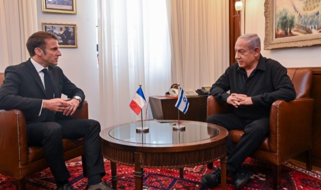 Netanyahu, Fransa Cumhurbaşkanı ile görüştü