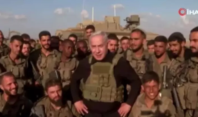 Netanyahu Gazze sınırında!