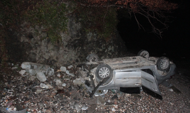 Ordu’da otomobil kumsala uçtu: 4 yaralı