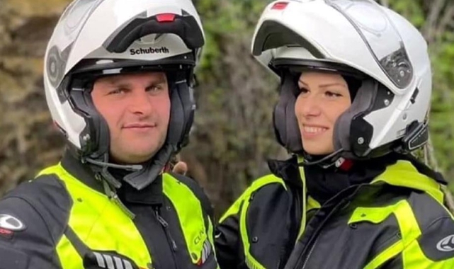 Motosikletli çift kazada can verdi